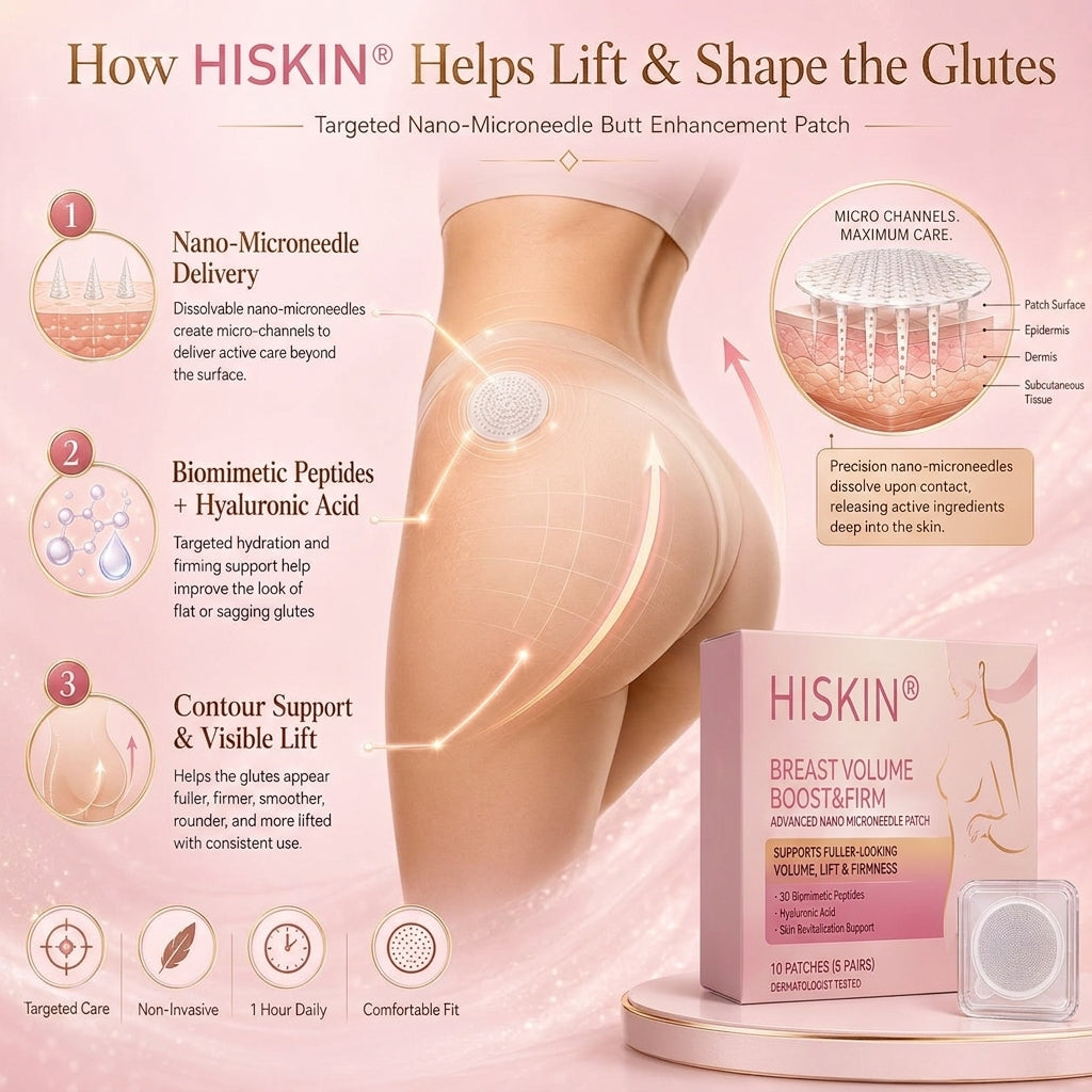 🎁𝐇𝐈𝐒𝐊𝐈𝐍® 👩‍⚕️ Targeted Breast Enhancement Advanced Nano Microneedle Patch